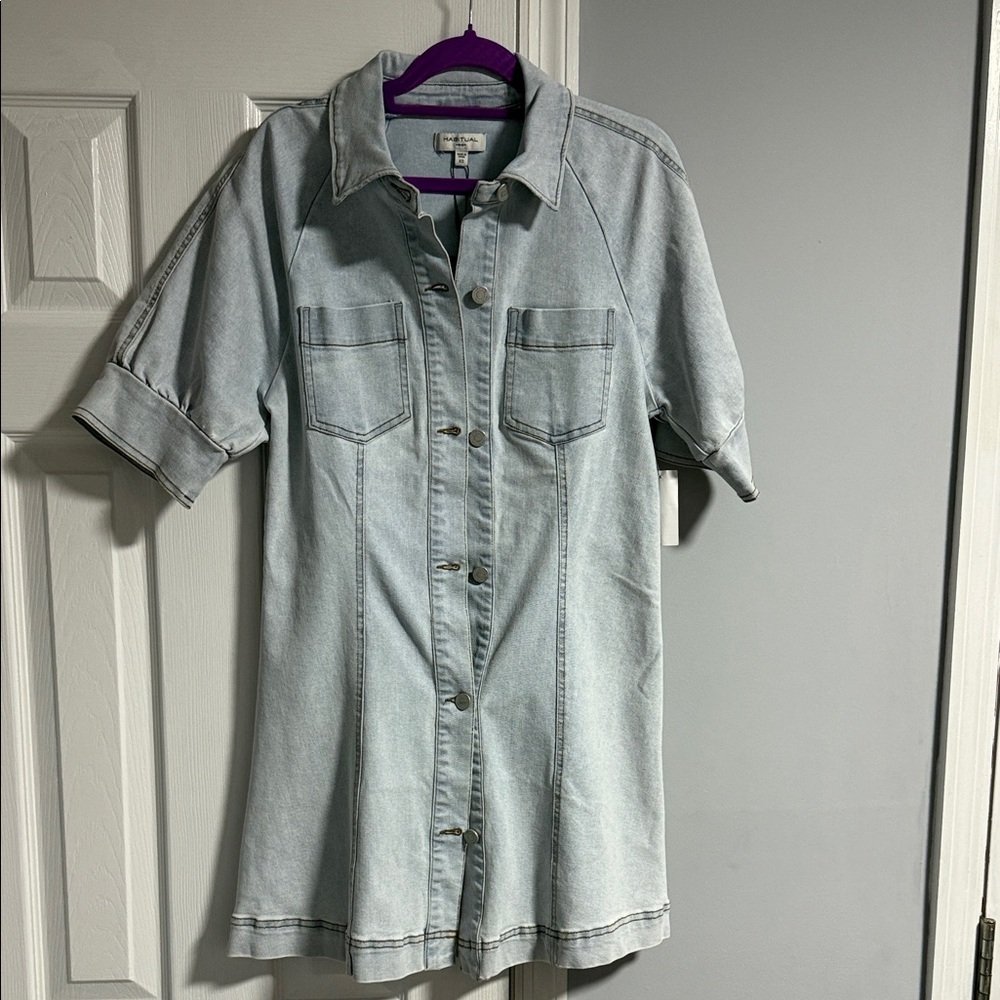 Habitual Light Blue Denim Top